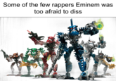 Some of the few rappers Eminem was too afraid to diss