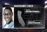 MARSHAWN LYNCH E S HIGH SCHOOL DAKLAND TECHNICAL OAKLAND-ALAMEDA COUNTY COLISEUM EMORIES
