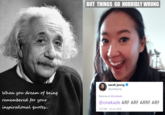 BUT THINGS GO HORRIBLY WRONG sarah jeong . @sarahjeong When you dream of being remembered for your inspirationat qmote Replying to @onekade @onekade ARF ARF ARRF ARF 7:57 PM-18 Jun 2014