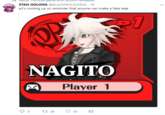 SatSURI YUmizuka appreclation account Retweeted STAN OOLONG @BLASTPROCESSING 1h e3's coming up so reminder that anyone can make a fake leak NAGITO Plaver