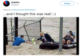 wajobu @wajobu Follow Replying to @kevinroose @chrislhayes ...and I thought this was real!;-)