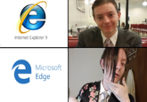 A. Internet Explorer 9 Microsoft Edge
