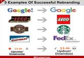 Examples Of Successful Rebranding Google! → Google LEGO BILLUND, DENMARK tu EXPRES Corporation ↑ 13.4k , 13.4k Upvote/ Downvote Updoot/ Downdoot kamipni kuna