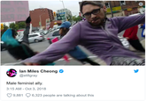 lan Miles Cheong @stillgray Male feminist ally 3:15 AM- Oct 3, 2018 9,881 6,323 people are talking about this
