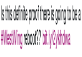 Is this definite proof there is going to be a #WestWing reboot?? bit.ly/2ykhdwa