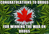 CONGRATULATIONS TO DRUGS FOR WINNING THE WAR ON