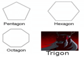 Pentagon Hexagon Octagon Trigon