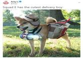 А У @Arbys Squad E has the cutest delivery boy