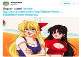 Kittyhawk @SGVY Follow Super cute! emily- fay.deviantart.com/art/Sailor-Moo #SailorMoon #redraw