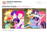 STANS UNDERTALE @stevetwisp Follow ahhhhhh finally #mlp #redraw 11:27 PM 15 Dec 2014