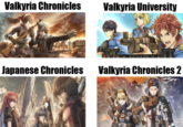 Valkyria Chronicles Valkyria University Japanese Chronicles Valkyria Chronicles 2
