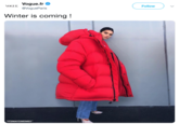 OCLF Vogue.fr Follow 、()GUE @VogueParis Winter is coming! ITSMAYSMEMES"