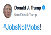Donald J. Trump @realDonaldTrump #JobsNotMobs!