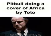 Pitbull doing a cover of Africa by Toto Look howChey assacred my boy