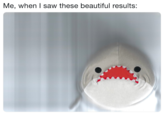 Me, when I saw these beautiful results: