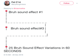Fat C*nt @anything4views Follow Replying to @maxmoefoe Bruh sound effect #1 Bruh sound effect#3 | 25 Bruh Sound Effect Variations in 60 SECONDS 8:19 AM -28 Dec 2018