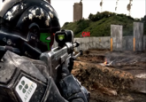 An autist sharpshooter during the CNN skirmishes The image is from Halo landfall. The credit of the original source goes to director Neill Blomkamp, Bungie, WETA Digital and Origami Digital LLC.