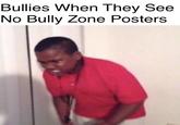 Bullies When They See No Bully Zone Posters