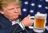 @HugelyDrunkDon is a parody account of Donald Trump while drunk:

Donald doesn't drink often, but when he does, he gets on here and tweets. Make America Great Again. * PARODY ACCOUNT*