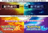 From That Time I Got Reincarnated as a Slime |耐熱耐性 耐寒耐性 Heat Resistanc Cold Resistance From Pokemon Sun & Moon Excitinga NeWIAdditions MOON