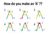 How do you make an 'A'?? 4 4 6
