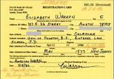$60.00 (Prorated) REGISTRATION CARD STATE BAR OF TEXAS P.O. Box 12487 Austin, Texas 78711 ELI2A SETH WARREN Sex Name (Please print name as you wish it to appear on card) City City Address:Office: O Home: (Please check address to use fer mailing Place Date of Birth Schools Attended Degrees April 1986s Date Admitted to Practice in Texas Date Admitted in Other States The following information is for statistical purposes only and will not be disclosed to any person or organization without the express written Year) (Month) (Day) EU JERSEY (Month) Day) (Year) State consent of the attorney: Race AMERICAN IARIA쇼Origin Physical Handicap if any Date sual Signatu (Use Reverse Side if Necessary)