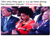 "Girl why they got J. Lo up here doing the Motown tribute" #Grammys- kinl