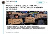 Jaya Saxena Follow @jayasax HAPPY VALENTINE'S DAY TO ORGANIZED RESISTANCE AND NO ONE ELSE HE ROAD Amazon Pulls Out of Planned New York City Headquarters Amazon's plan to build a sprawling complex in Queens in return for nearly for $3 billion in government incentives had come under fierce opposition.. nytimes.com 12:52 PM-14 Feb 2019