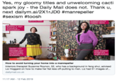 Yes, my gloomy titles and unwelcoming cacti spark joy - the Daily Mail does not. Thank u, next dailymai/2X1tJD0 #manrepeller #sexism #toosh gloomy titles Suggest you're happier alone Buddha: A sign of poverty and isolation Clutter: Can damage your relationships by increasing irritability ase:Another image of a single woman How to avoid turning your home into a manrepeller Interiors therapist Suzanne Roynon, 52, who has a background in feng shui, advised Liz Hoggard on how to make her flat less off-putting to men. Liz had 51 images of... dailymail.co.uk 11:17 AM-12 Feb 2019