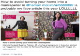 How to avoid turning your home into a manrepeller in @Femail mol.im/a/6688899 is probably my fave article this year LOLLLLLL gloomy t----- Suggest you're happier alone Buddha: A sign of poverty and isolation Clutter: Can damage your relationships by increasing irritability Vase: Another Aimage of a single woman How to avoid turning your home into a manrepeller Interiors therapist Suzanne Robson, 52, who has a background in feng shui, advised Liz Hoggard on how to make her flat less off-putting to men. Liz had 51 images of... dailymail.co.uk 11:56 AM 11 Feb 2019