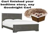 Carl finished your bedtime story, say Goodnight Car dinopox