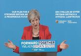 OUR PLAN FOR β STRONGER BRITAIN AN A PROSPEROUS FUTUR EIN CYNLLUN AR GYFER PRYDAIN GRYFACH A DYFODOL LLEWYRCHUS fi Ceidwądwyr Welsh CymreigConservatives FORWARD TOGETHER YMLAENGYDA'N GILYDD