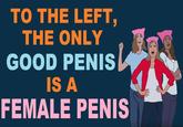 TO THE LEFT, THE ONLY GOOD PENIS IS A FEMALE PENIS