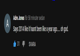 Adre Jones för 58 minuter sedan Says 2014 like it hasnt been like a year ago.... oh god. 31 SVARA Text Font