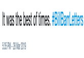 It was the best of times. #BillBarrLetters 5:35 PM- 28 Mar 2019