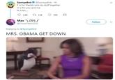 SpongeBob @SpongeBob .4h is for friends who do stuff together U is for you and me N is for.. Max"L(ツ)/- @CloneTeee1019 Follow Replying to @SpongeBob MRS. OBAMA GET DOWN