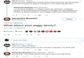 cari @notcawri Mar 31 remember when alessandra mussolini got so mad online she said her lawyers would call the police on anyone making fun of her fascist pig grandpa? Alessandra Mussolini @Ale_Mussolini ++Avviso ai naviganti legali a lavoro per verificare il "politically correct" di FB e altri social nei confronti di immagini e/o frasi offensive nei confronti di Benito Mussolini: monitoraggio e denuncia a Polizia Postale Alessandra Mussolini @Ale-Mussolini- Follow у Replying to @notcawri What about your piggy family? 10:11 AM-31 Mar 2019 9 Retweets 19 Likes Tweet your reply cari @notcawri Mar 31 Replying to @Ale_Mussolini_ idk my family's pretty good, no war criminals or fascists in my family tree Alessandra Mussolini @Ale_Mussolini Mar 31 you say that I have other terribile information about your bad family