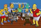 emeEconom low effor label sponge ob memes label Simpson memę