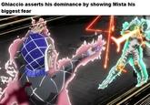 Ghiaccio asserts his dominance by showing Mista his biggest fear