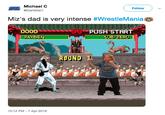 Michael C @Dark5tar1 Follow Miz's dad is very intense #WrestleMania! 0000% RAVDEN PUSH START SUB-ZERO 10:12 PM -7 Apr 2019