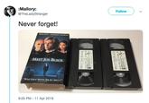 :Mallory: @TheLadyStranger Follow ) ﹀ Never forget! BRAD PITT ANTHONY HOPKINS MEET JOE BLACK WHAT GREAT MOVIES ARE ALL ABOUT! 9:05 PM 11 Apr 2019
