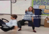 Make WonR tia og Fridu worship leader adding- a spontaneous bridge tech team