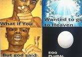 Wanted to go Heaven What if You to EGG PLURAL But god said