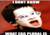I DONT KNOW WHAT ECG PLURAL iS