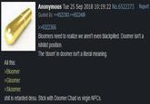 Anonymous Tue 25 Sep 2018 10:19:22 No.6522373 Report Quoted By >6522383 >6522409 >6522366 Bloomers need to realize we aren't even blackpilled. Doomer isn't a nihilist position. The 'doom' in doomer isn't a literal meaning All this >Bloomer >Gloomer >Skoomer s--- is retarded desu. Stick with Doomer Chad vs virgin NPCs.
