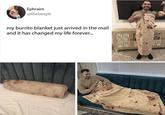 Man purchases the burrito blanket and looks ecstatic about it. Meme taken from a list of "29 fresh 'n' entertaining memes":https://cheezburger.com/8273925/29-fresh-n-entertaining-memes-of-varying-stupidity from cheezburger.