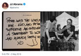 JJ Abrams @jjabrams J. J. ABRAMS 9:45 PM - 2 May 2019