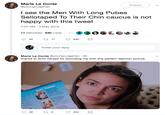 Marie Le Conte @youngvulgarian Follow I see the Men With Long Pubes Sellotaped To Their Chin caucus is noft happy with this tweet 7:07 AM-3 May 2019 17 Retweets 630 Likes 50 17 630 Tweet your reply or Marie Le Conte @youngvulgarian 9h thanks to AOC herself for providing me with this perfect reaction picture
