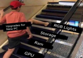 RGB Lights Upgrades for New PC Storage Ram GPU