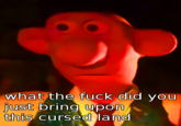 what the f--- did you just bring upon this cursed land